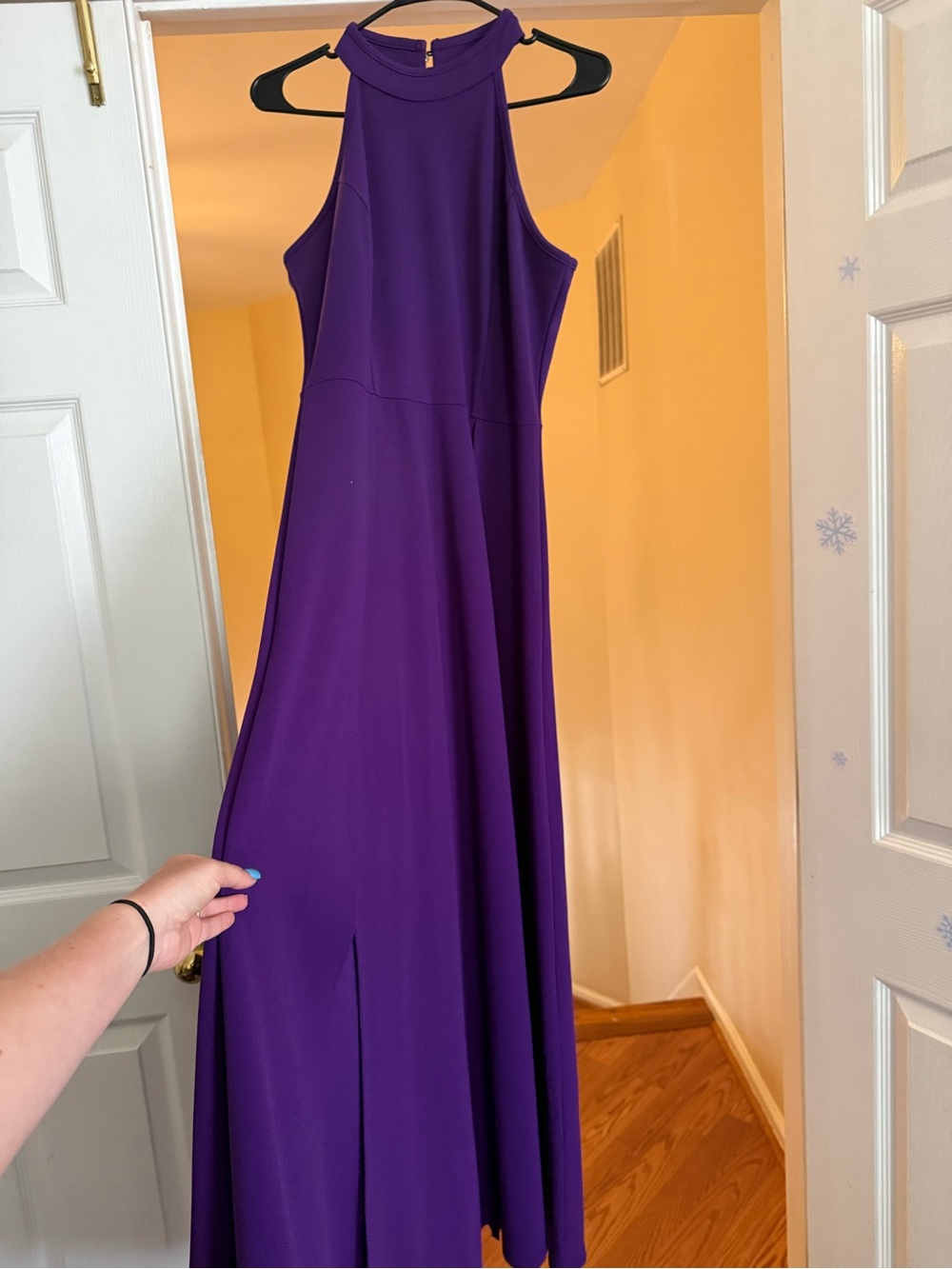 Muse Purple Halter Maxi Dress